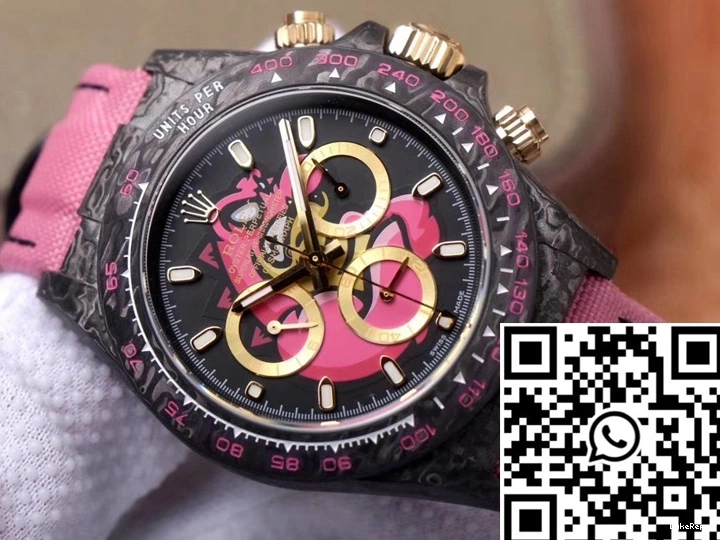 Exploded Edition Daytona Carbon Dragon Chronograph Pink Cosmos Rolex Dial Fiber 1124